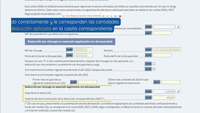 Donde pongo mi minusvalia en la declaracion de la renta
